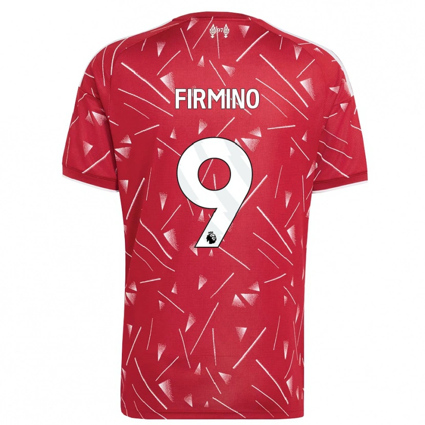 Danxen Enfant Maillot Roberto Firmino #9 Blanc Rouge Tenues Domicile 2026/27 T-Shirt