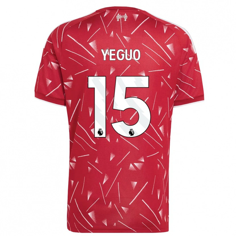 Danxen Enfant Maillot Aj Yeguo #15 Blanc Rouge Tenues Domicile 2026/27 T-Shirt