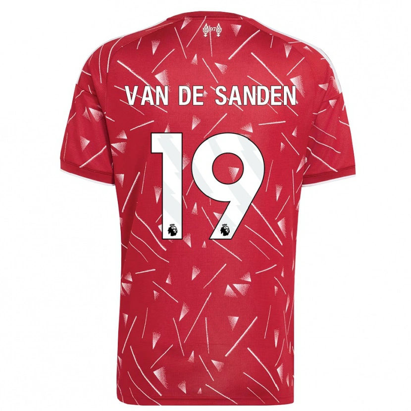 Danxen Enfant Maillot Shanice Van De Sanden #19 Blanc Rouge Tenues Domicile 2026/27 T-Shirt