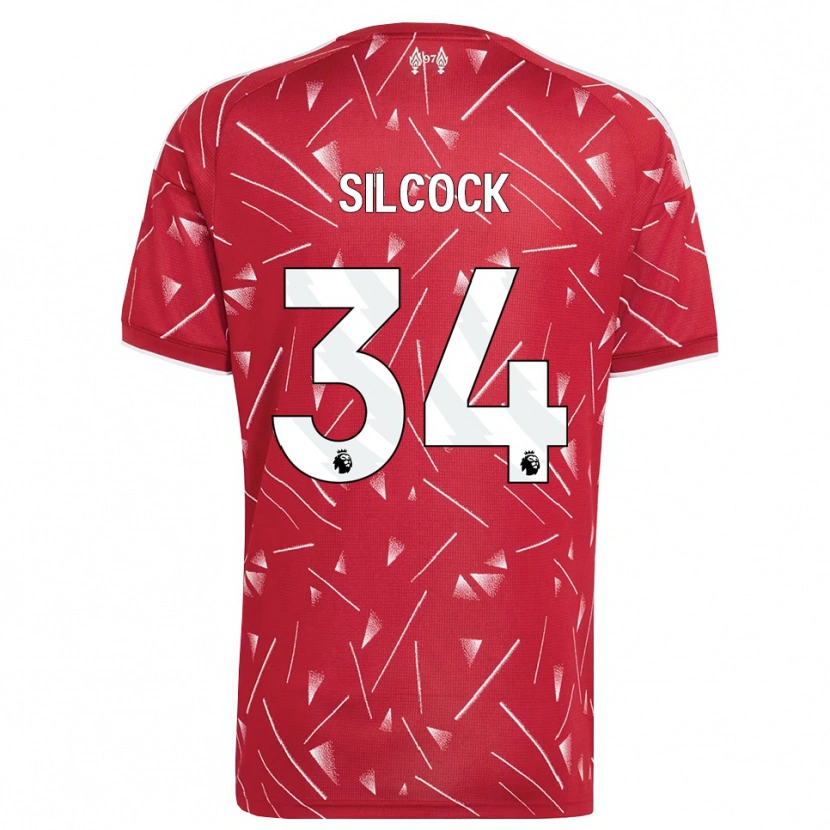 Danxen Enfant Maillot Hannah Silcock #34 Blanc Rouge Tenues Domicile 2026/27 T-Shirt