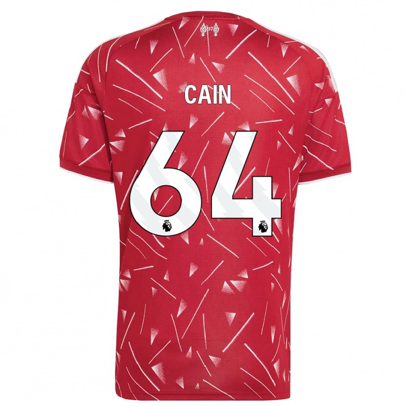 Danxen Enfant Maillot Jake Cain #64 Blanc Rouge Tenues Domicile 2026/27 T-Shirt