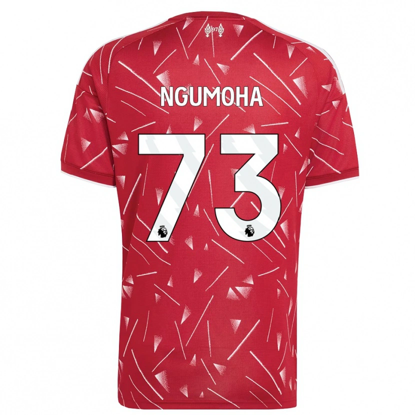 Danxen Enfant Maillot Rio Ngumoha #73 Blanc Rouge Tenues Domicile 2026/27 T-Shirt