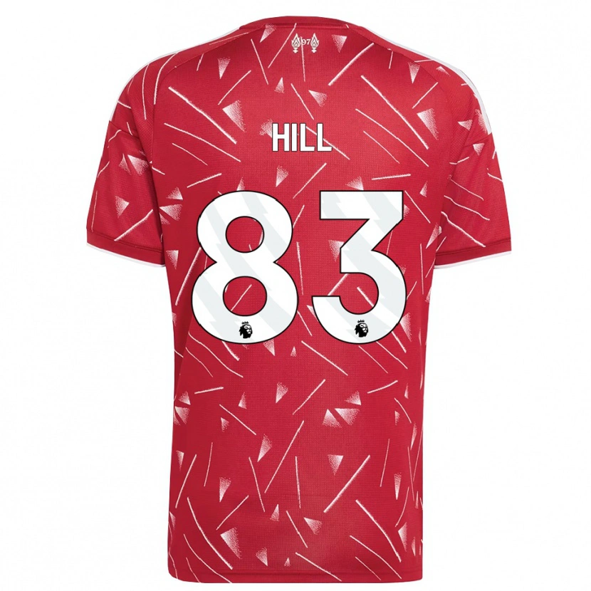 Danxen Enfant Maillot Thomas Hill #83 Blanc Rouge Tenues Domicile 2026/27 T-Shirt