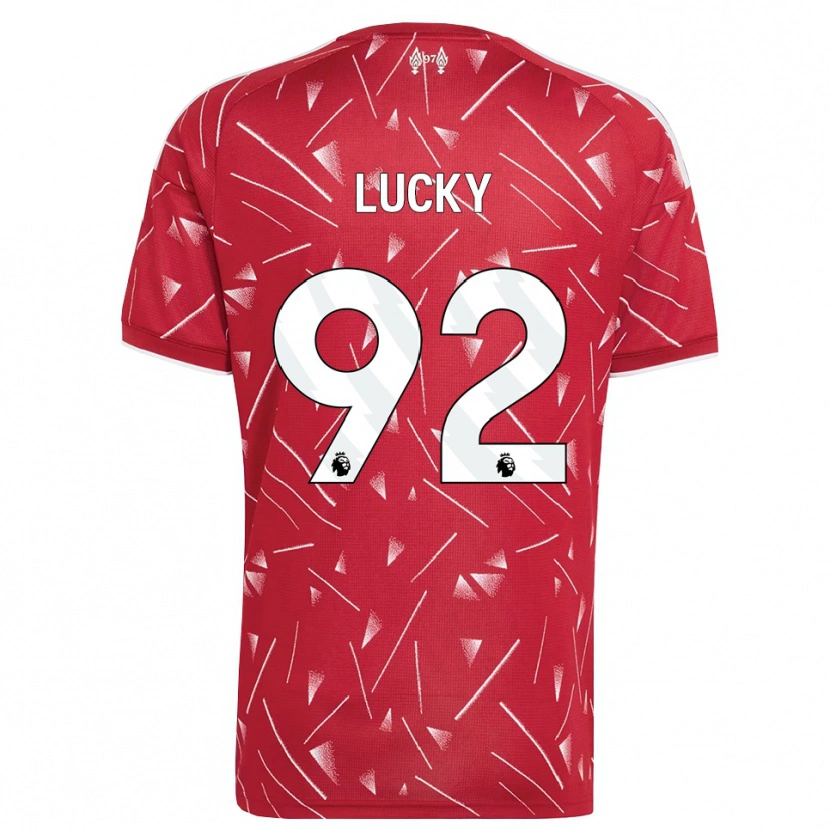 Danxen Enfant Maillot Wellity Lucky #92 Blanc Rouge Tenues Domicile 2026/27 T-Shirt