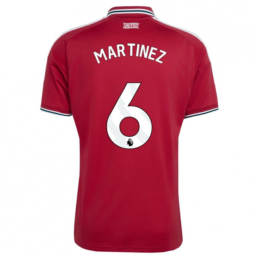 Danxen Enfant Maillot Lisandro Martínez #6 Rouge Jaune Blanc Tenues Domicile 2026/27 T-Shirt