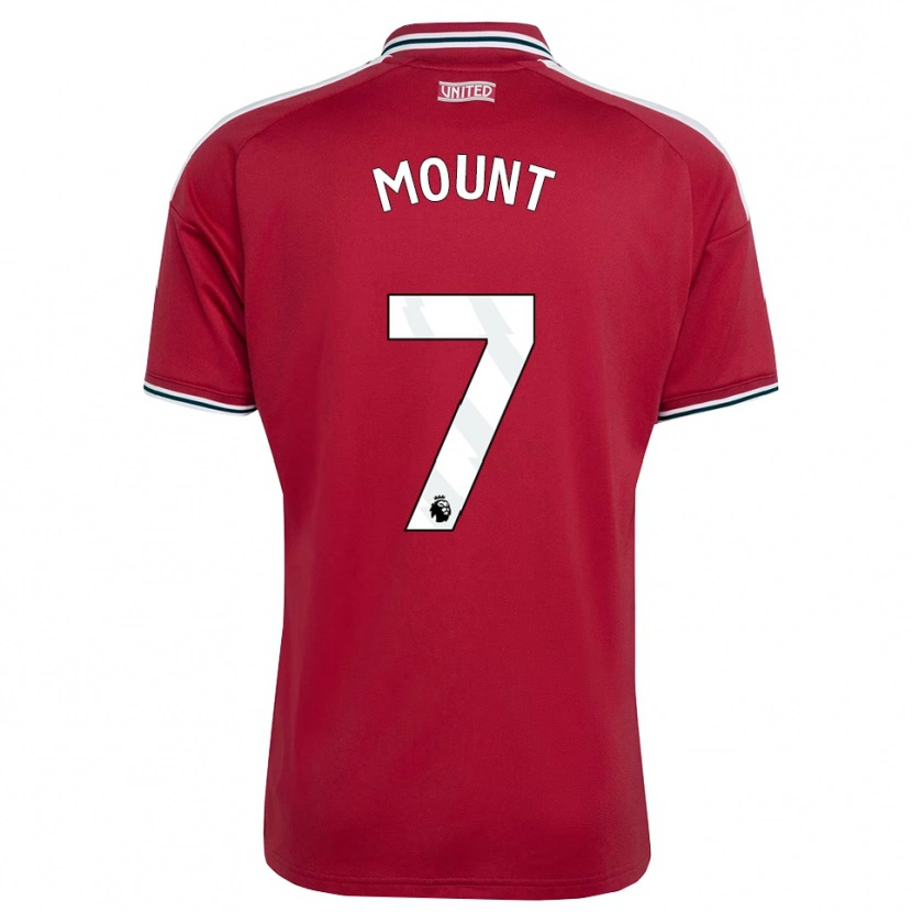 Danxen Enfant Maillot Mason Mount #7 Rouge Jaune Blanc Tenues Domicile 2026/27 T-Shirt