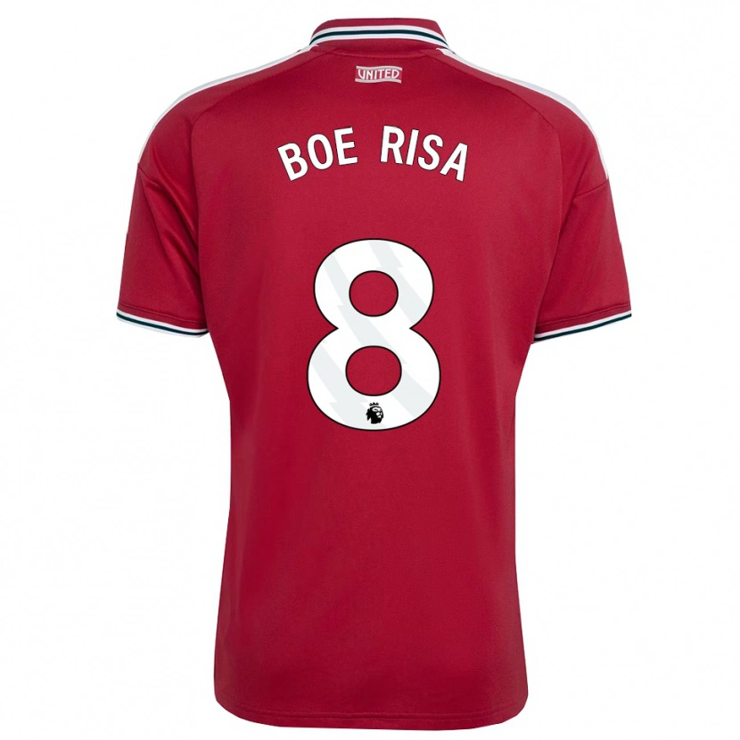 Danxen Enfant Maillot Vilde Boe Risa #8 Rouge Jaune Blanc Tenues Domicile 2026/27 T-Shirt