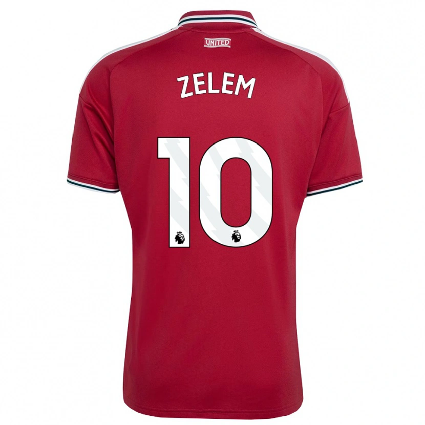 Danxen Enfant Maillot Katie Zelem #10 Rouge Jaune Blanc Tenues Domicile 2026/27 T-Shirt