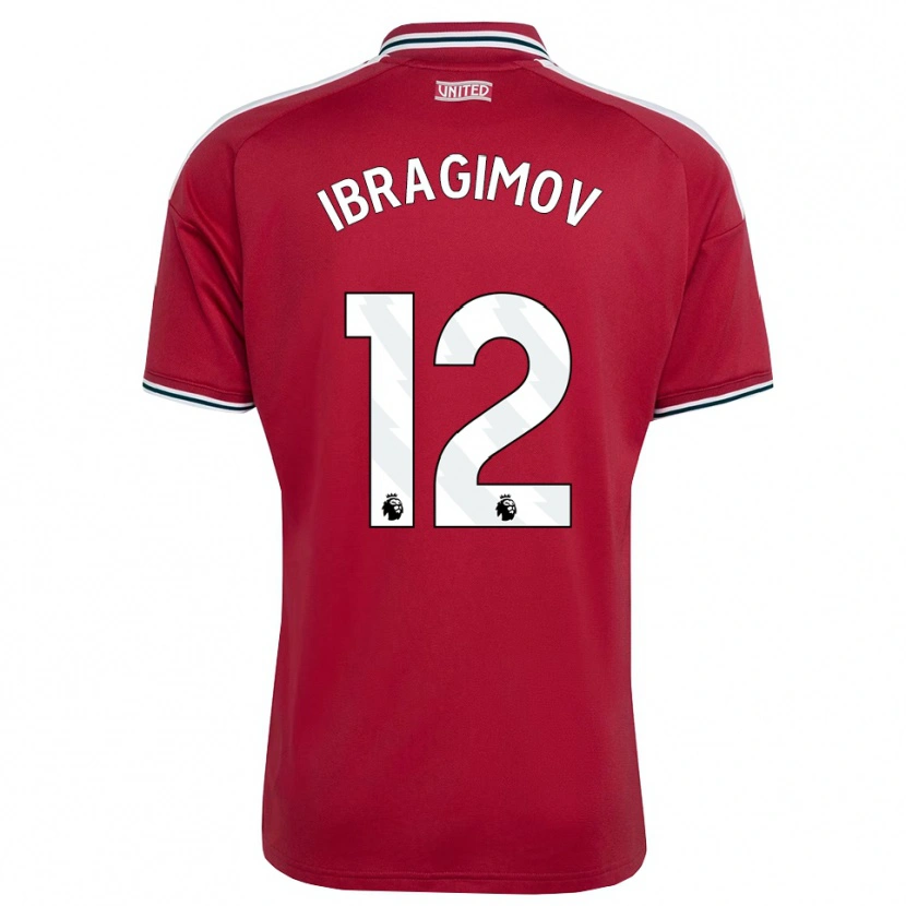 Danxen Enfant Maillot Gazi Ibragimov #12 Rouge Jaune Blanc Tenues Domicile 2026/27 T-Shirt