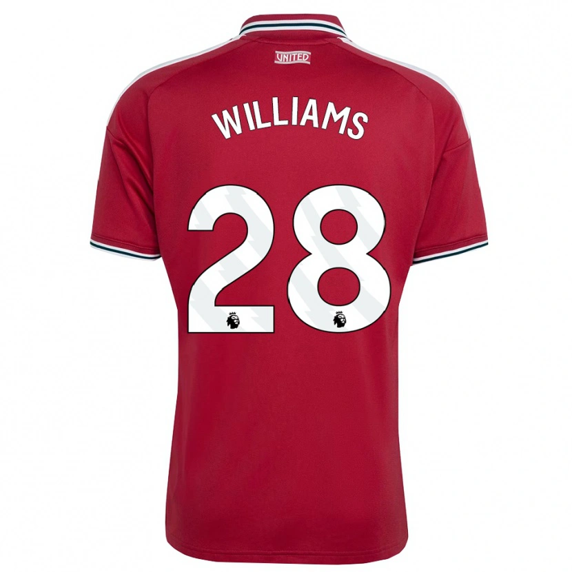 Danxen Enfant Maillot Rachel Williams #28 Rouge Jaune Blanc Tenues Domicile 2026/27 T-Shirt