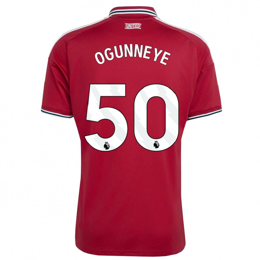 Danxen Enfant Maillot Habeeb Ogunneye #50 Rouge Jaune Blanc Tenues Domicile 2026/27 T-Shirt