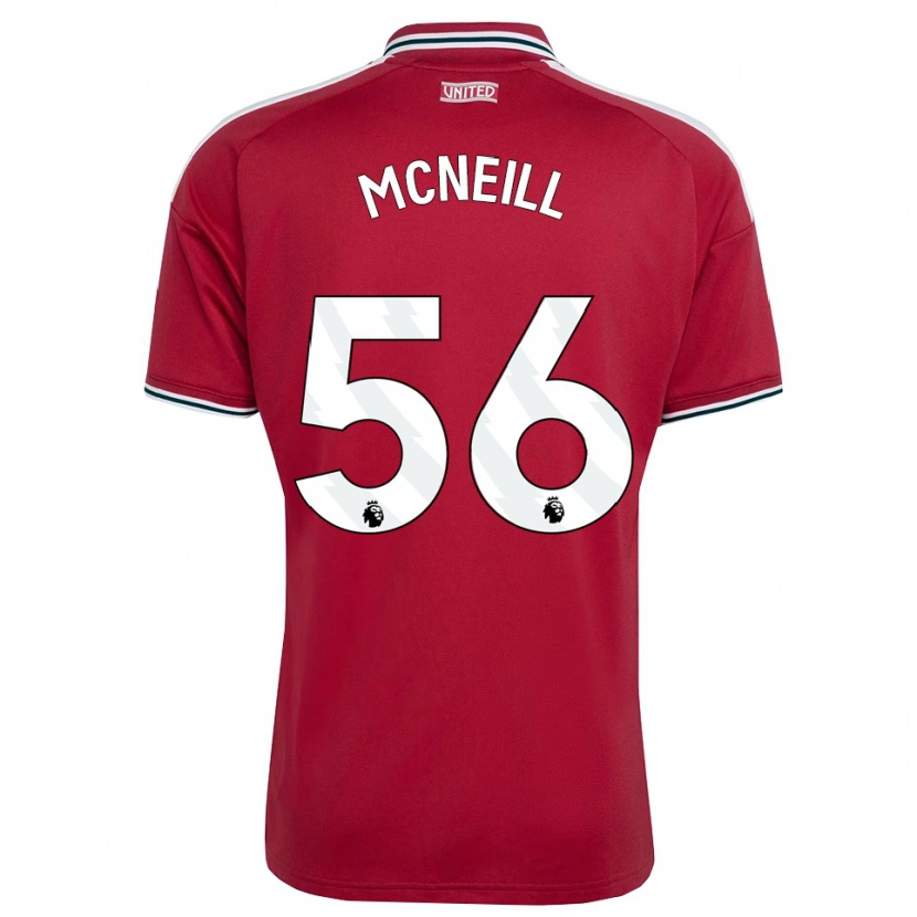 Danxen Enfant Maillot Charlie Mcneill #56 Rouge Jaune Blanc Tenues Domicile 2026/27 T-Shirt