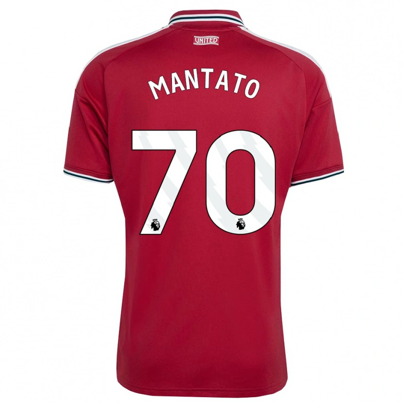 Danxen Enfant Maillot Bendito Mantato #70 Rouge Jaune Blanc Tenues Domicile 2026/27 T-Shirt