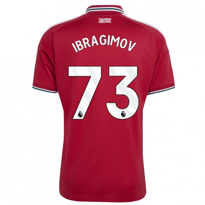 Danxen Enfant Maillot Amir Ibragimov #73 Rouge Jaune Blanc Tenues Domicile 2026/27 T-Shirt
