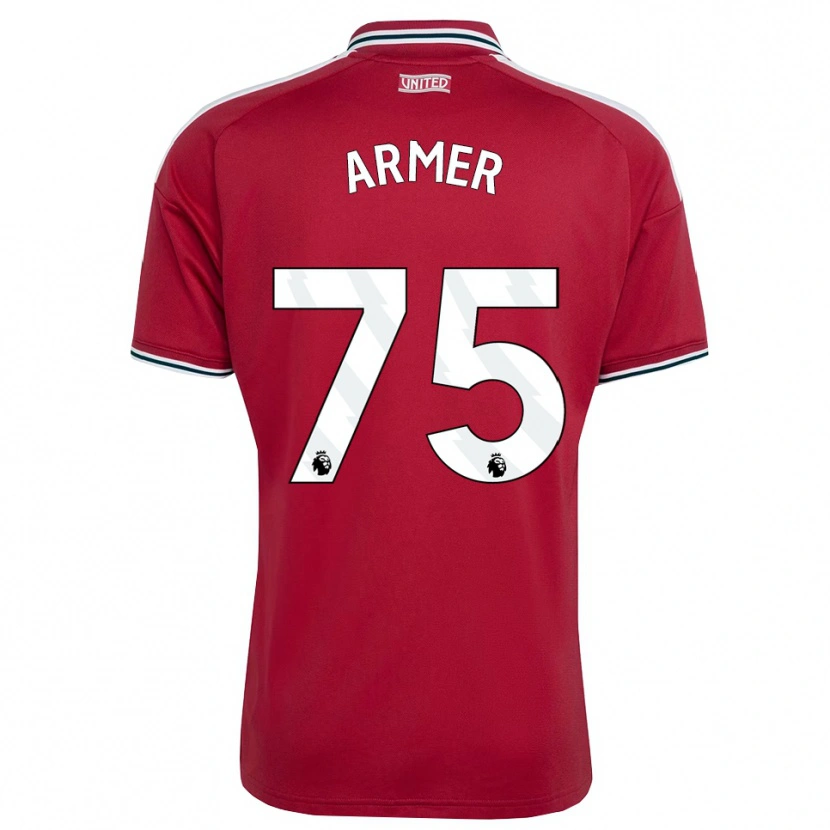 Danxen Enfant Maillot Daniel Armer #75 Rouge Jaune Blanc Tenues Domicile 2026/27 T-Shirt