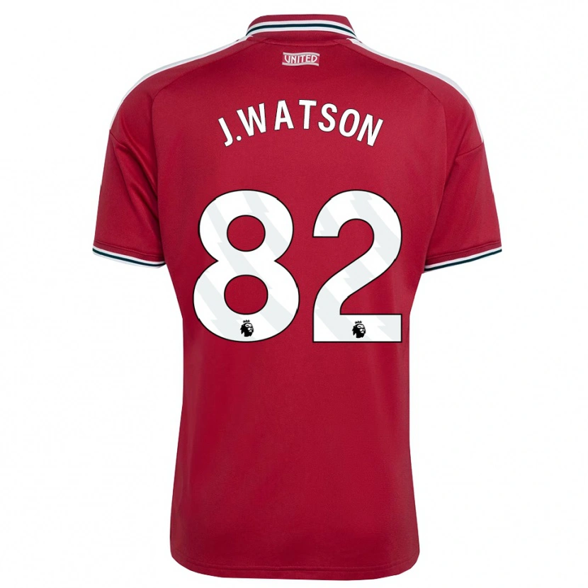 Danxen Enfant Maillot Jacob Watson #82 Rouge Jaune Blanc Tenues Domicile 2026/27 T-Shirt