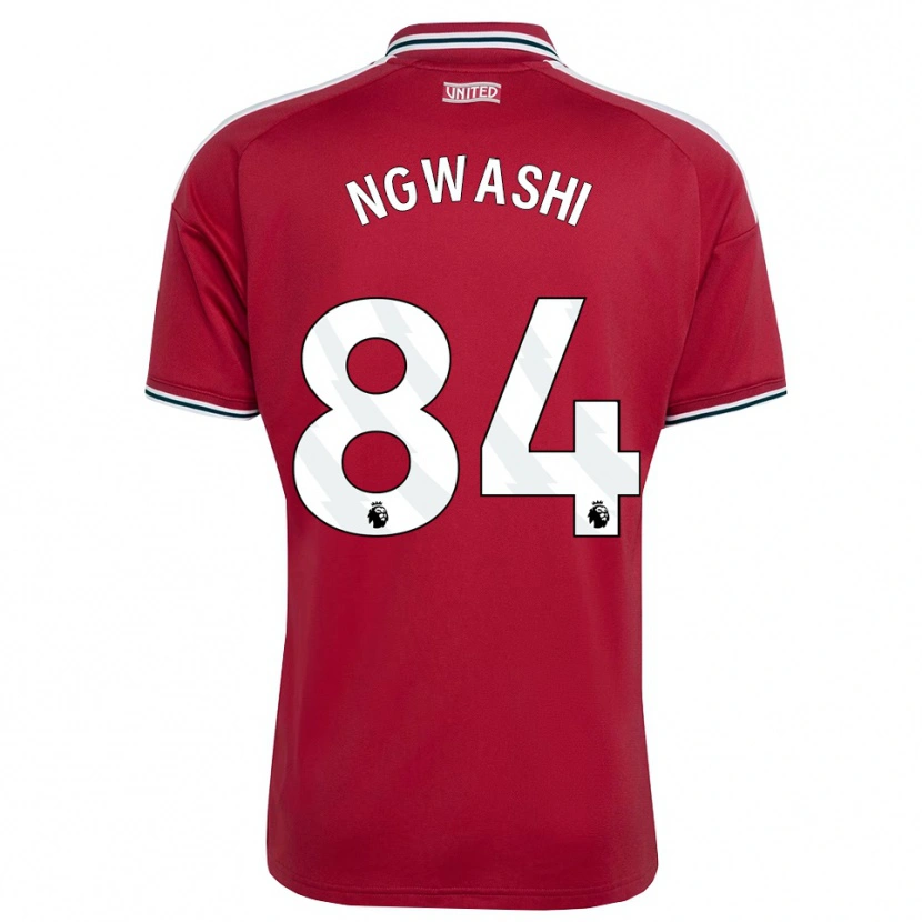 Danxen Enfant Maillot Jayden Ngwashi #84 Rouge Jaune Blanc Tenues Domicile 2026/27 T-Shirt