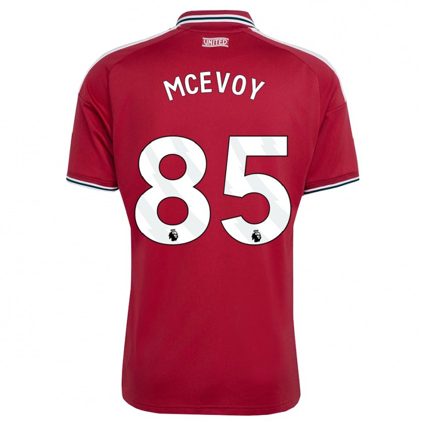 Danxen Enfant Maillot Jay Mcevoy #85 Rouge Jaune Blanc Tenues Domicile 2026/27 T-Shirt