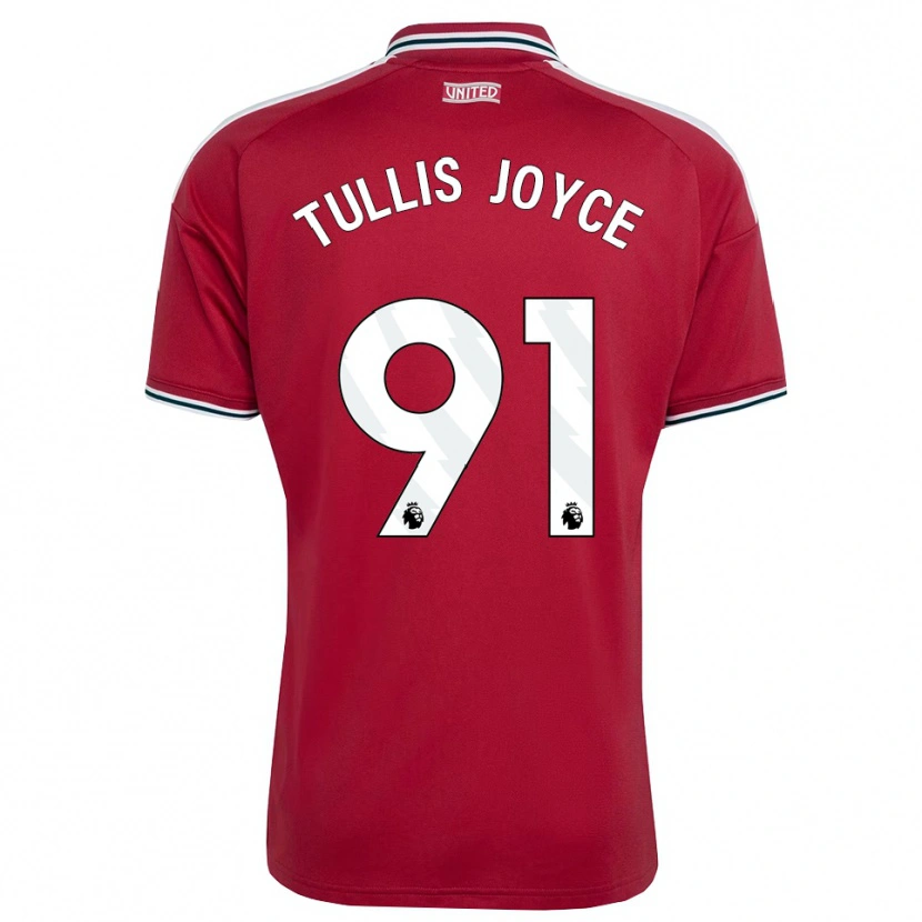 Danxen Enfant Maillot Phallon Tullis-Joyce #91 Rouge Jaune Blanc Tenues Domicile 2026/27 T-Shirt