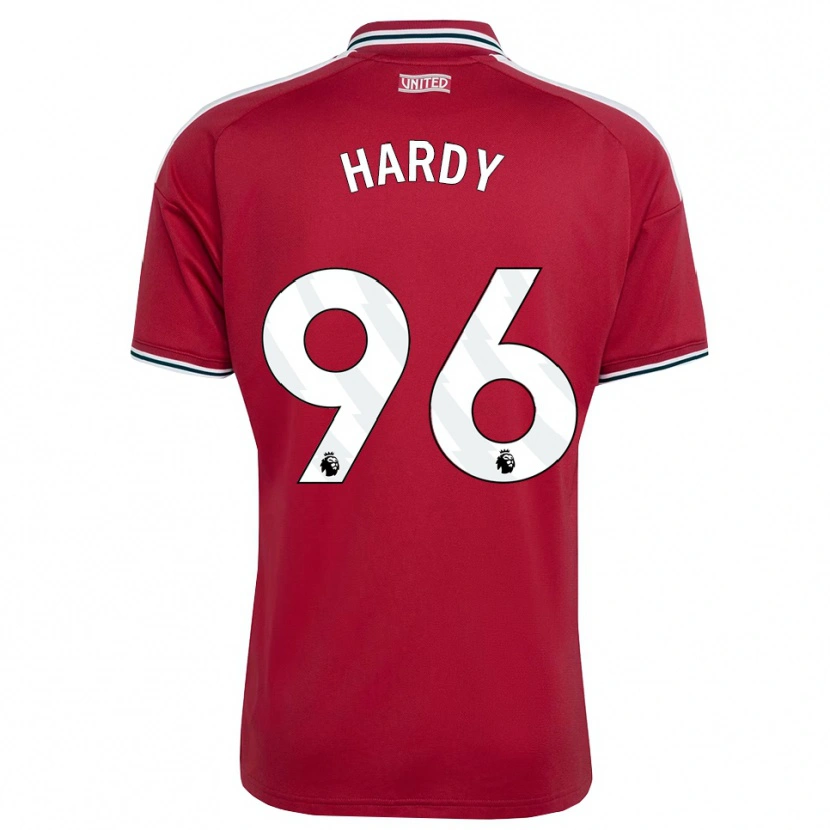 Danxen Enfant Maillot Charlie Hardy #96 Rouge Jaune Blanc Tenues Domicile 2026/27 T-Shirt