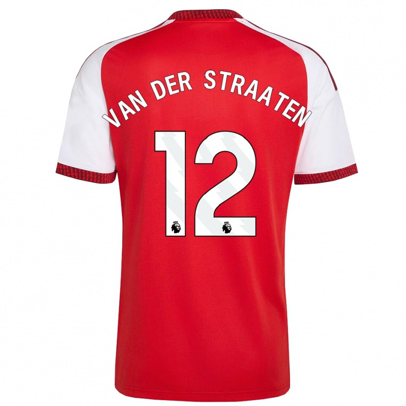 Danxen Enfant Maillot Zachary Van Der Straaten #12 Rouge Blanc Noir Tenues Domicile 2026/27 T-Shirt