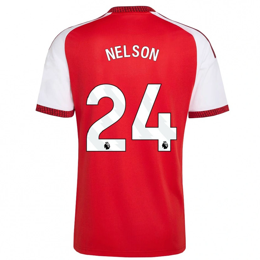 Danxen Enfant Maillot Reiss Nelson #24 Rouge Blanc Noir Tenues Domicile 2026/27 T-Shirt