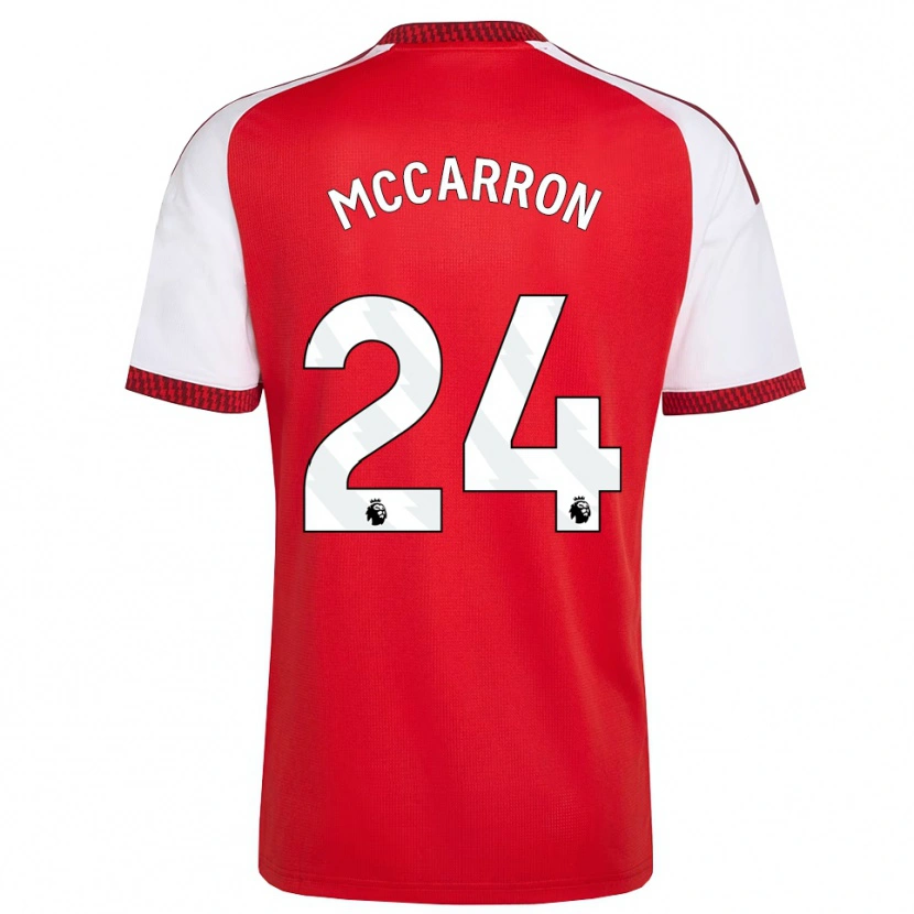 Danxen Enfant Maillot Daniel Mccarron #24 Rouge Blanc Noir Tenues Domicile 2026/27 T-Shirt