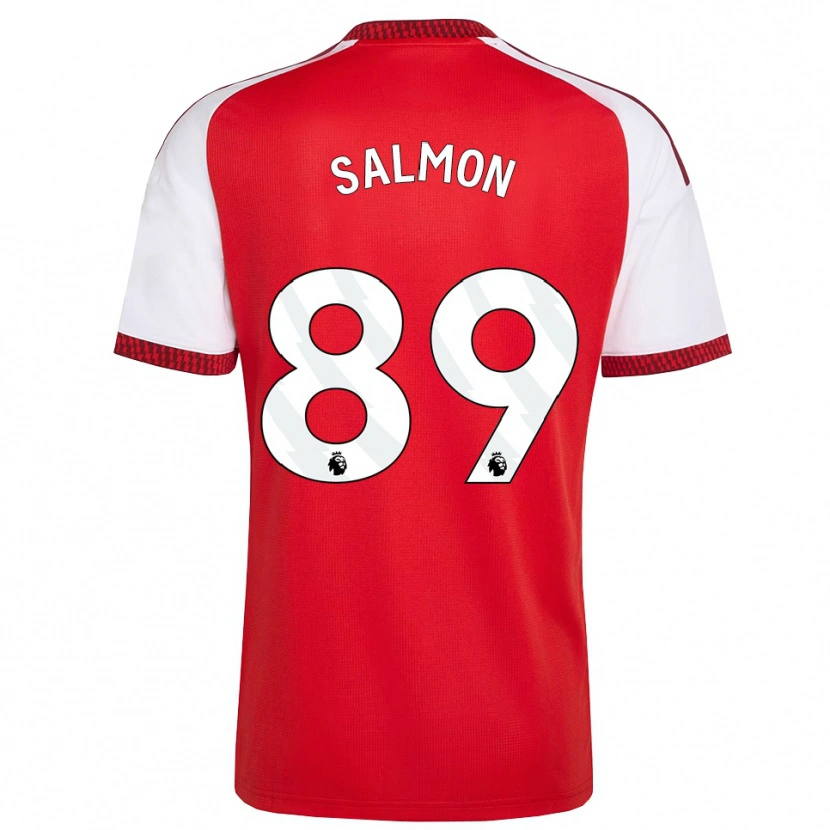 Danxen Enfant Maillot Marli Salmon #89 Rouge Blanc Noir Tenues Domicile 2026/27 T-Shirt