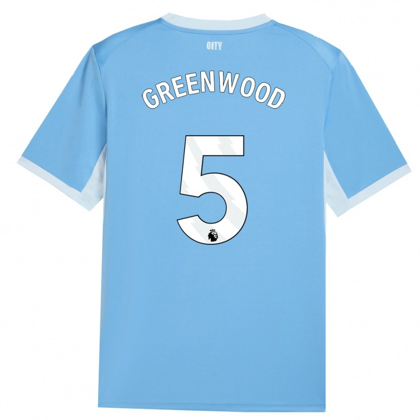 Danxen Enfant Maillot Alex Greenwood #5 Lightskyblue Blanc Tenues Domicile 2026/27 T-Shirt
