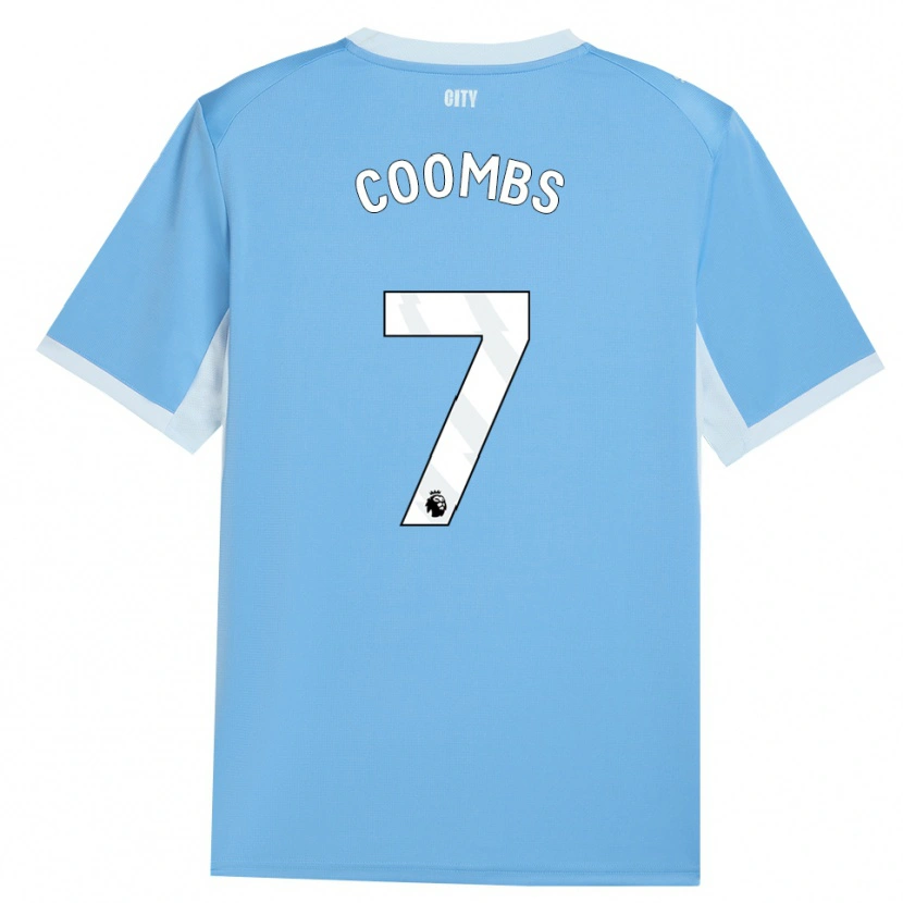 Danxen Enfant Maillot Laura Coombs #7 Lightskyblue Blanc Tenues Domicile 2026/27 T-Shirt