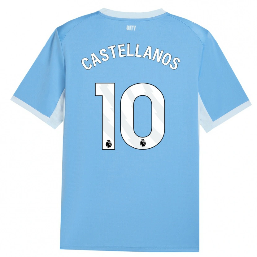 Danxen Enfant Maillot Deyna Castellanos #10 Lightskyblue Blanc Tenues Domicile 2026/27 T-Shirt