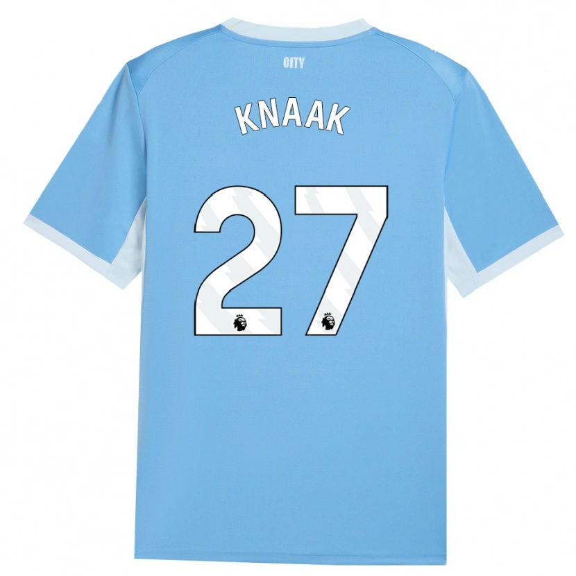 Danxen Enfant Maillot Rebecca Knaak #27 Lightskyblue Blanc Tenues Domicile 2026/27 T-Shirt