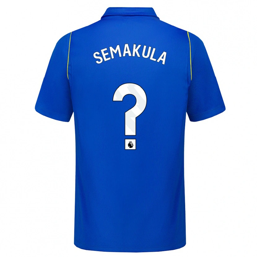 Danxen Enfant Maillot Eliah Semakula #0 Bleu Jaune Tenues Domicile 2026/27 T-Shirt