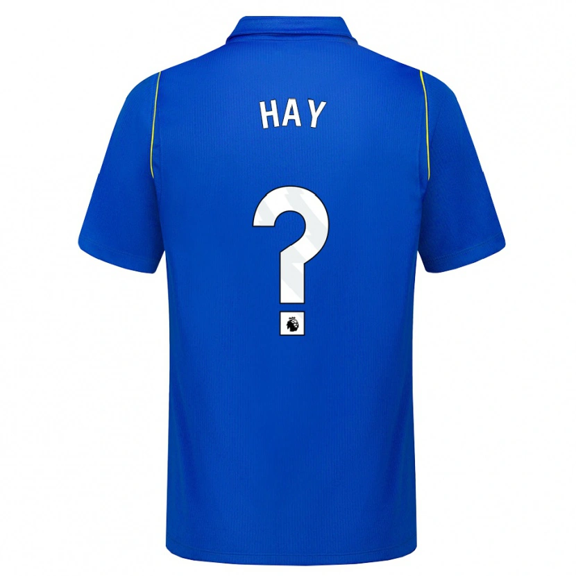 Danxen Enfant Maillot Noah Hay #0 Bleu Jaune Tenues Domicile 2026/27 T-Shirt