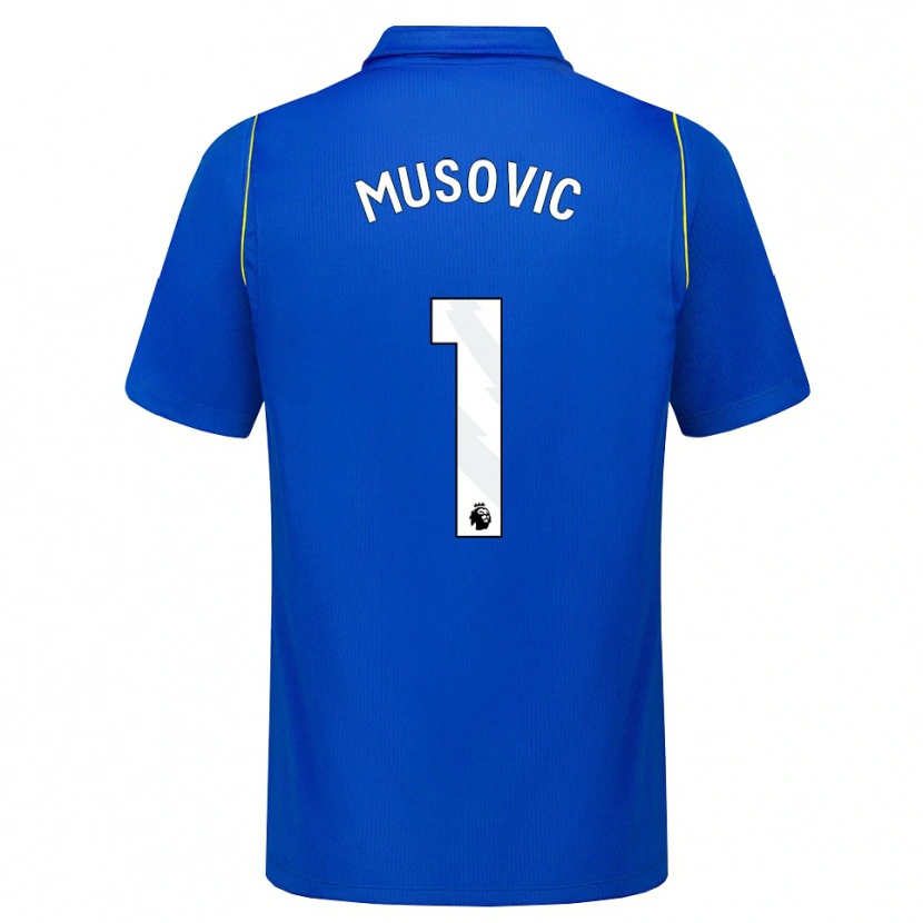 Danxen Enfant Maillot Zecira Musovic #1 Bleu Jaune Tenues Domicile 2026/27 T-Shirt
