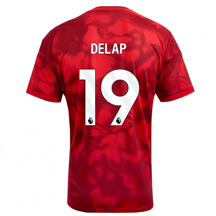 Danxen Enfant Maillot Liam Delap #19 Cramoisi Blanc Tenues Domicile 2026/27 T-Shirt