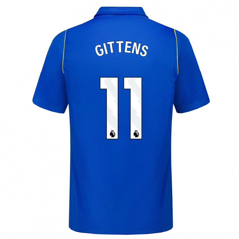 Danxen Enfant Maillot Jamie Gittens #11 Bleu Jaune Tenues Domicile 2026/27 T-Shirt