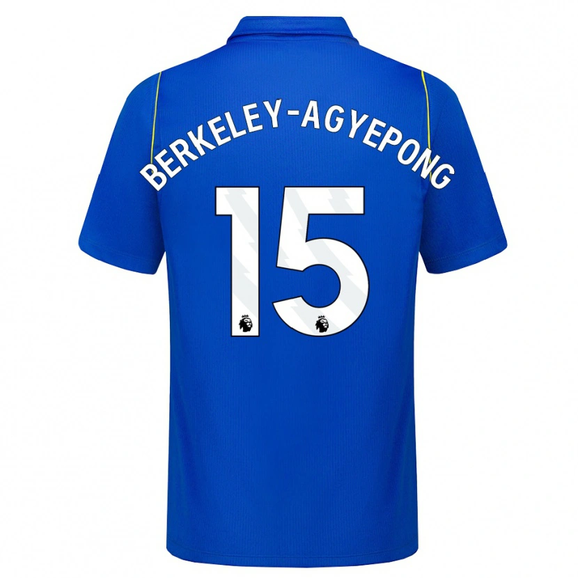 Danxen Enfant Maillot Jeremiah Berkeley-Agyepong #15 Bleu Jaune Tenues Domicile 2026/27 T-Shirt