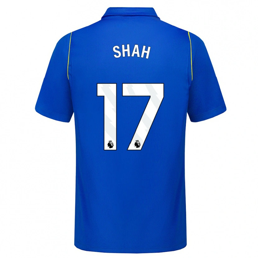 Danxen Enfant Maillot Bilal Shah-Berkouz #17 Bleu Jaune Tenues Domicile 2026/27 T-Shirt