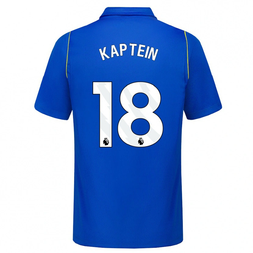 Danxen Enfant Maillot Wieke Kaptein #18 Bleu Jaune Tenues Domicile 2026/27 T-Shirt