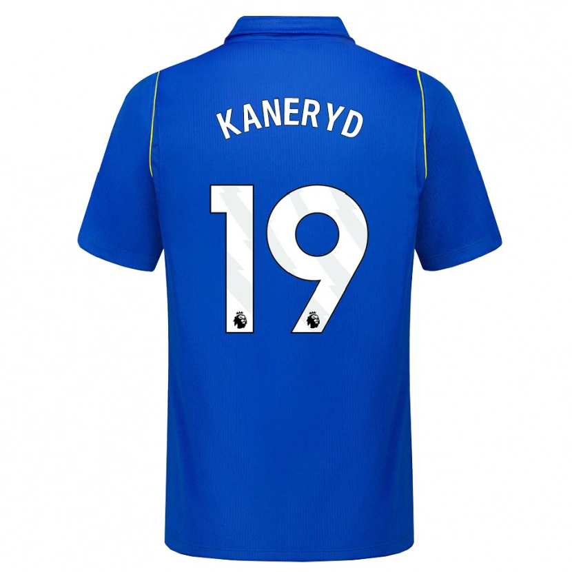 Danxen Enfant Maillot Johanna Rytting Kaneryd #19 Bleu Jaune Tenues Domicile 2026/27 T-Shirt
