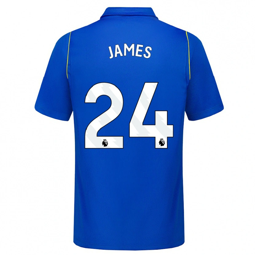 Danxen Enfant Maillot Reece James #24 Bleu Jaune Tenues Domicile 2026/27 T-Shirt