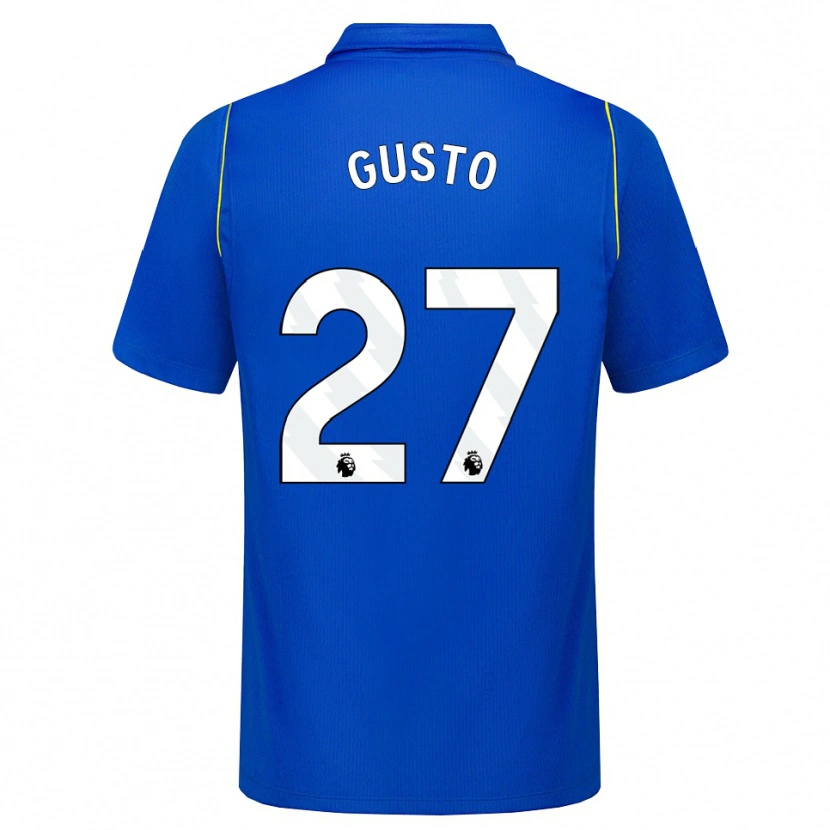 Danxen Enfant Maillot Malo Gusto #27 Bleu Jaune Tenues Domicile 2026/27 T-Shirt