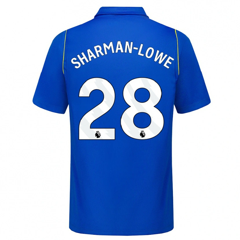 Danxen Enfant Maillot Teddy Sharman-Lowe #28 Bleu Jaune Tenues Domicile 2026/27 T-Shirt