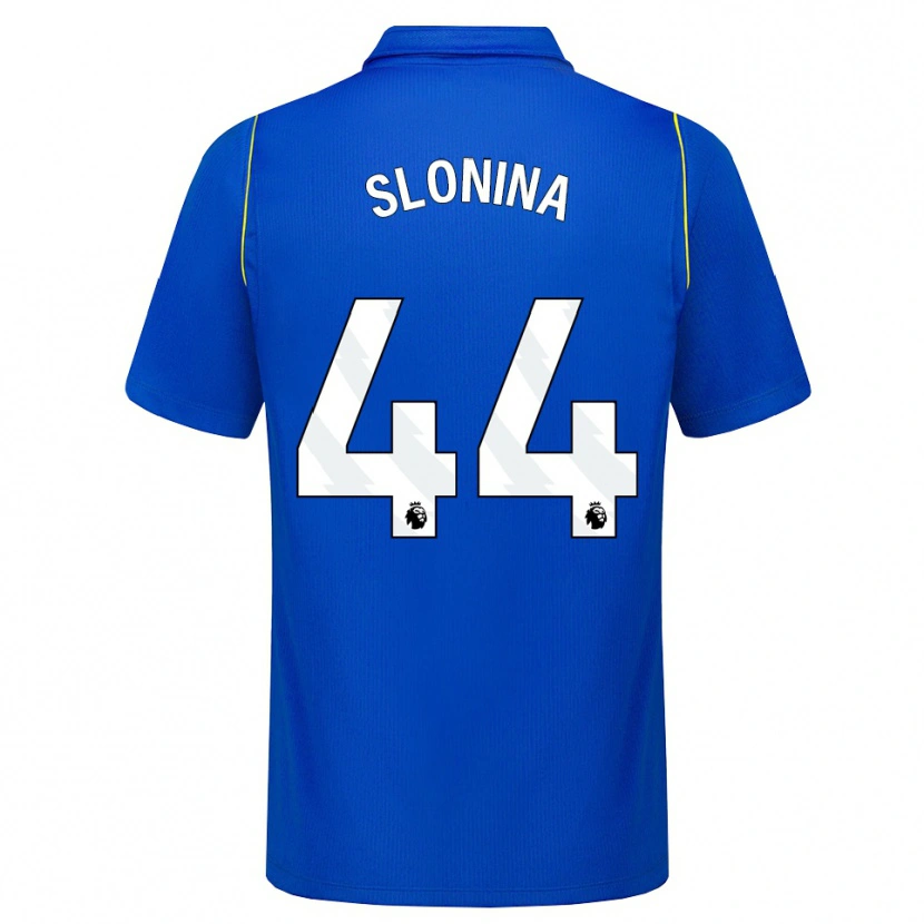 Danxen Enfant Maillot Gabriel Slonina #44 Bleu Jaune Tenues Domicile 2026/27 T-Shirt