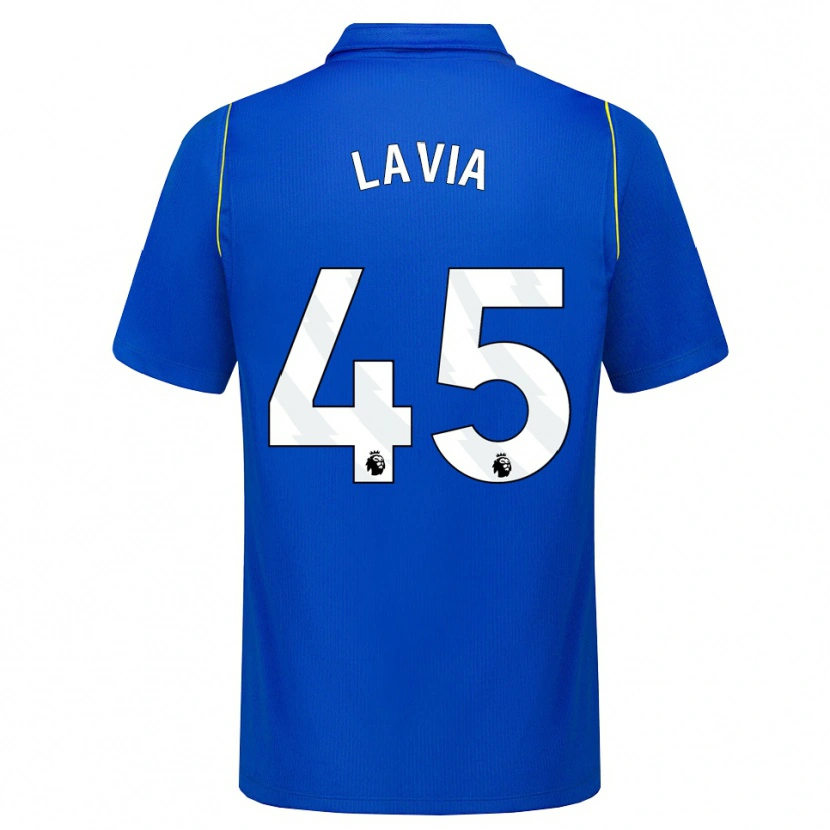 Danxen Enfant Maillot Roméo Lavia #45 Bleu Jaune Tenues Domicile 2026/27 T-Shirt