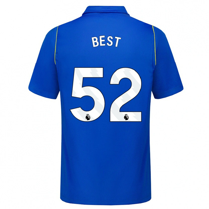 Danxen Enfant Maillot Kian Best #52 Bleu Jaune Tenues Domicile 2026/27 T-Shirt