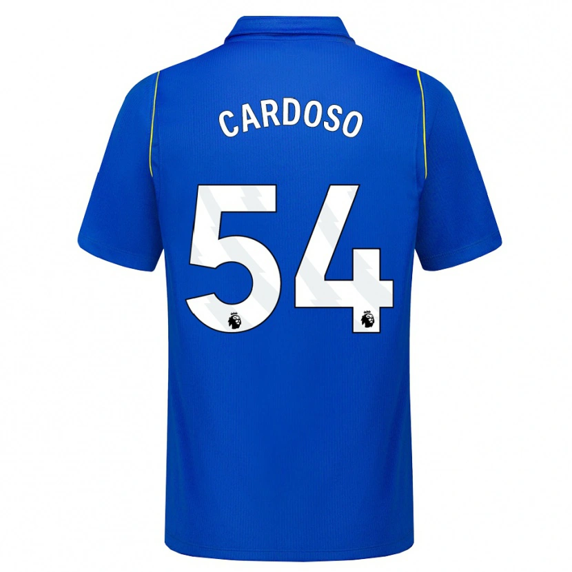 Danxen Enfant Maillot Leo Cardoso #54 Bleu Jaune Tenues Domicile 2026/27 T-Shirt