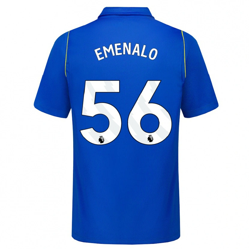 Danxen Enfant Maillot Landon Emenalo #56 Bleu Jaune Tenues Domicile 2026/27 T-Shirt