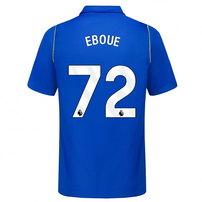 Danxen Enfant Maillot Mathis Eboué #72 Bleu Jaune Tenues Domicile 2026/27 T-Shirt
